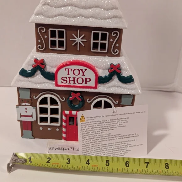 Target Bullseye Playground Christmas Village 3pc Cafe Toy Diner Gingerbread - Picture 12 of 13